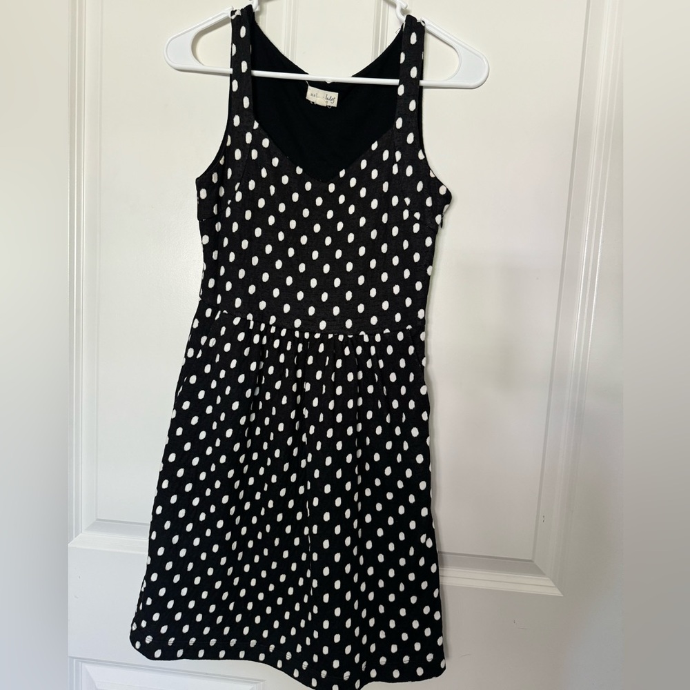 Maison Jules Polka Dot A Line Dress